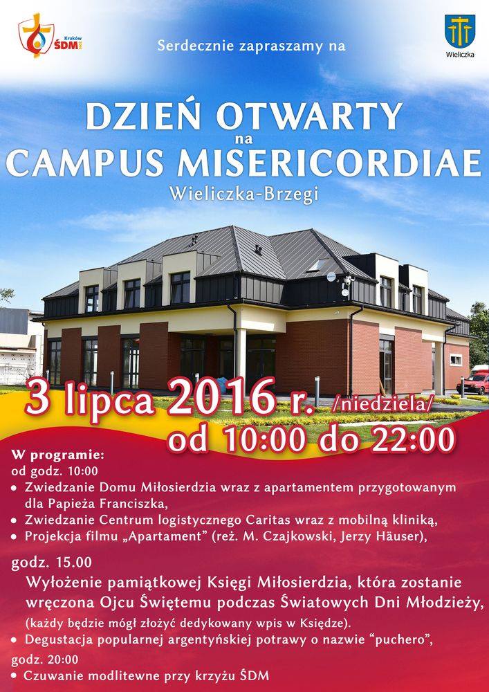 Dzień otwarty - Światowe Dni Młodzieży 2016 Brzegi