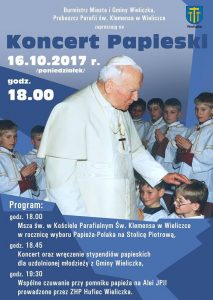 Koncert Papieski w Wieliczce 2017