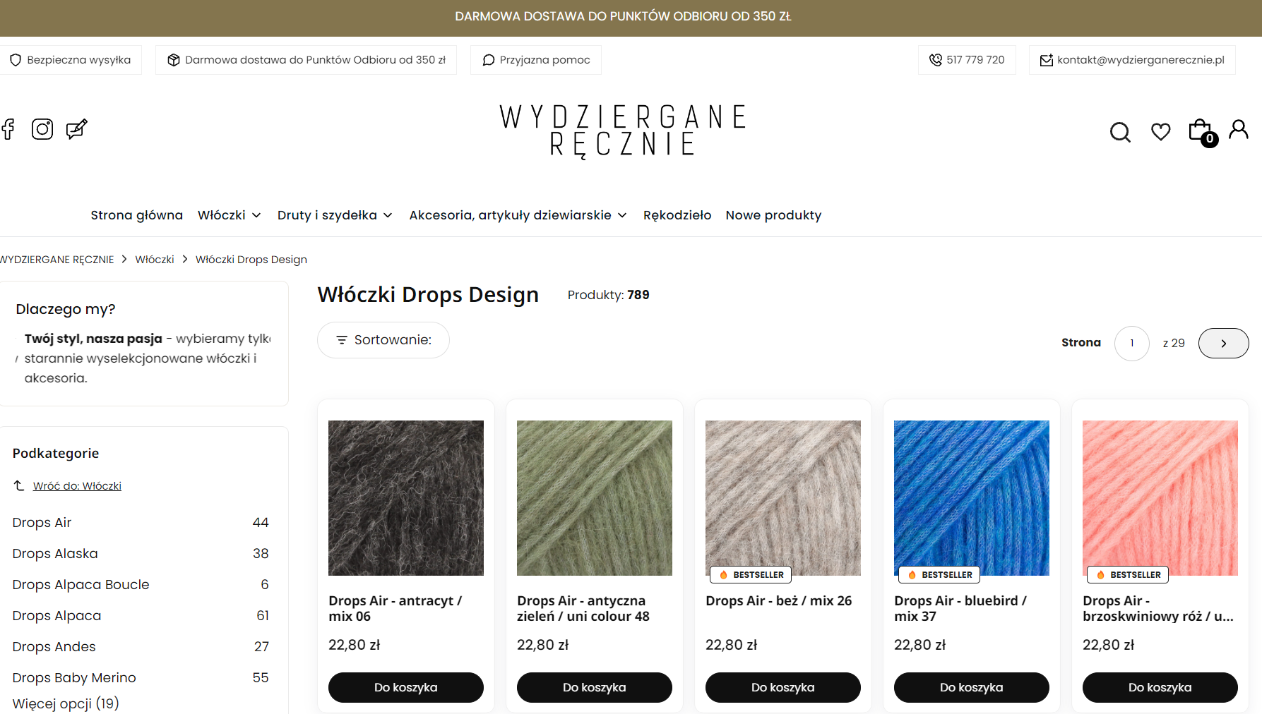 Zrównoważone i naturalne materiały – co warto wiedzieć o włóczkach Drops?