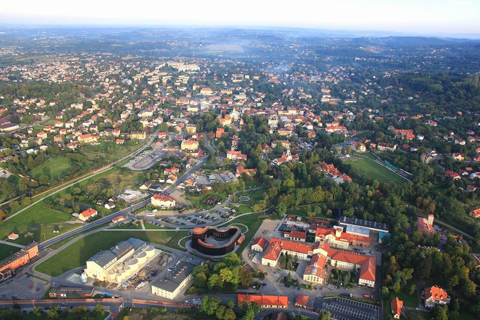 Wieliczka z lotu ptaka