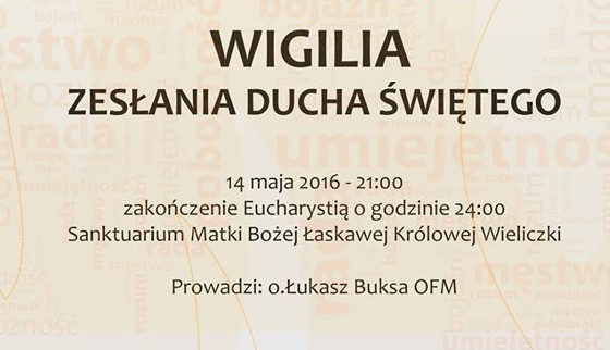 Wigilia Zesłania Ducha Świętego