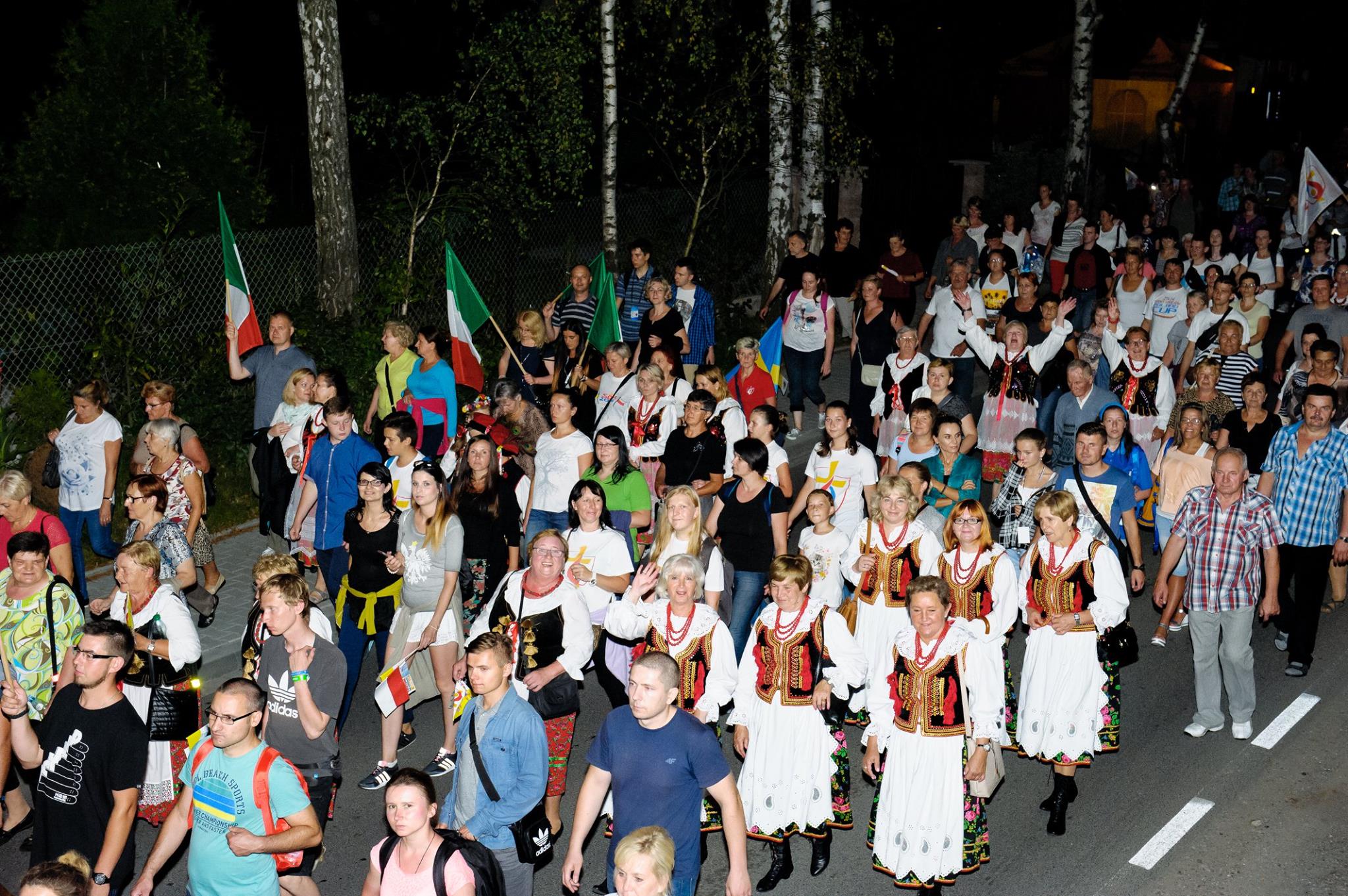 Pielgrzymka ze Strumian na Campus Misericordiae