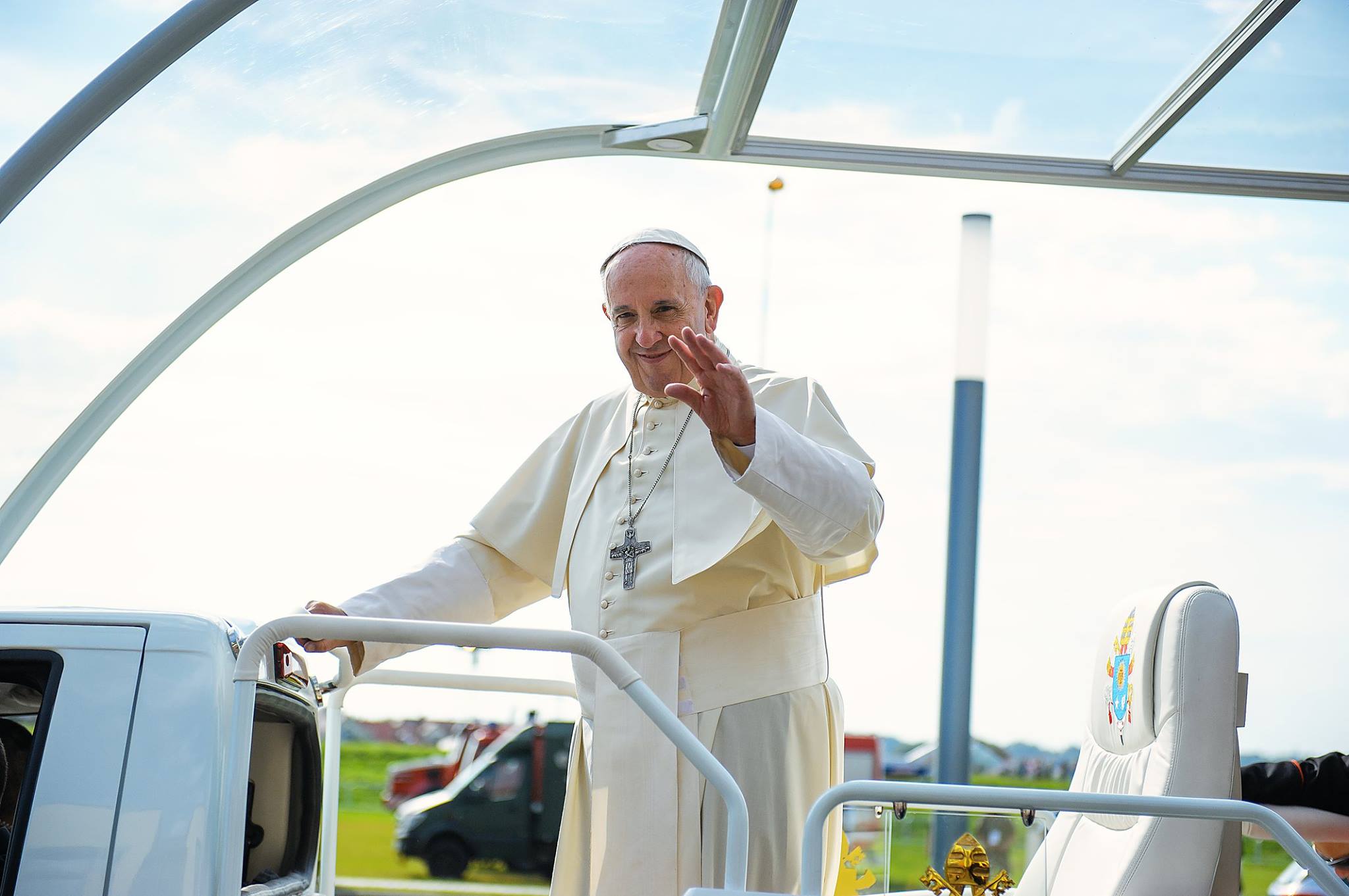 Poświęcenie Domu Miłosierdzia przez Papieża Franciszka