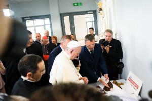 Poświęcenie Domu Miłosierdzia przez Papieża Franciszka 52